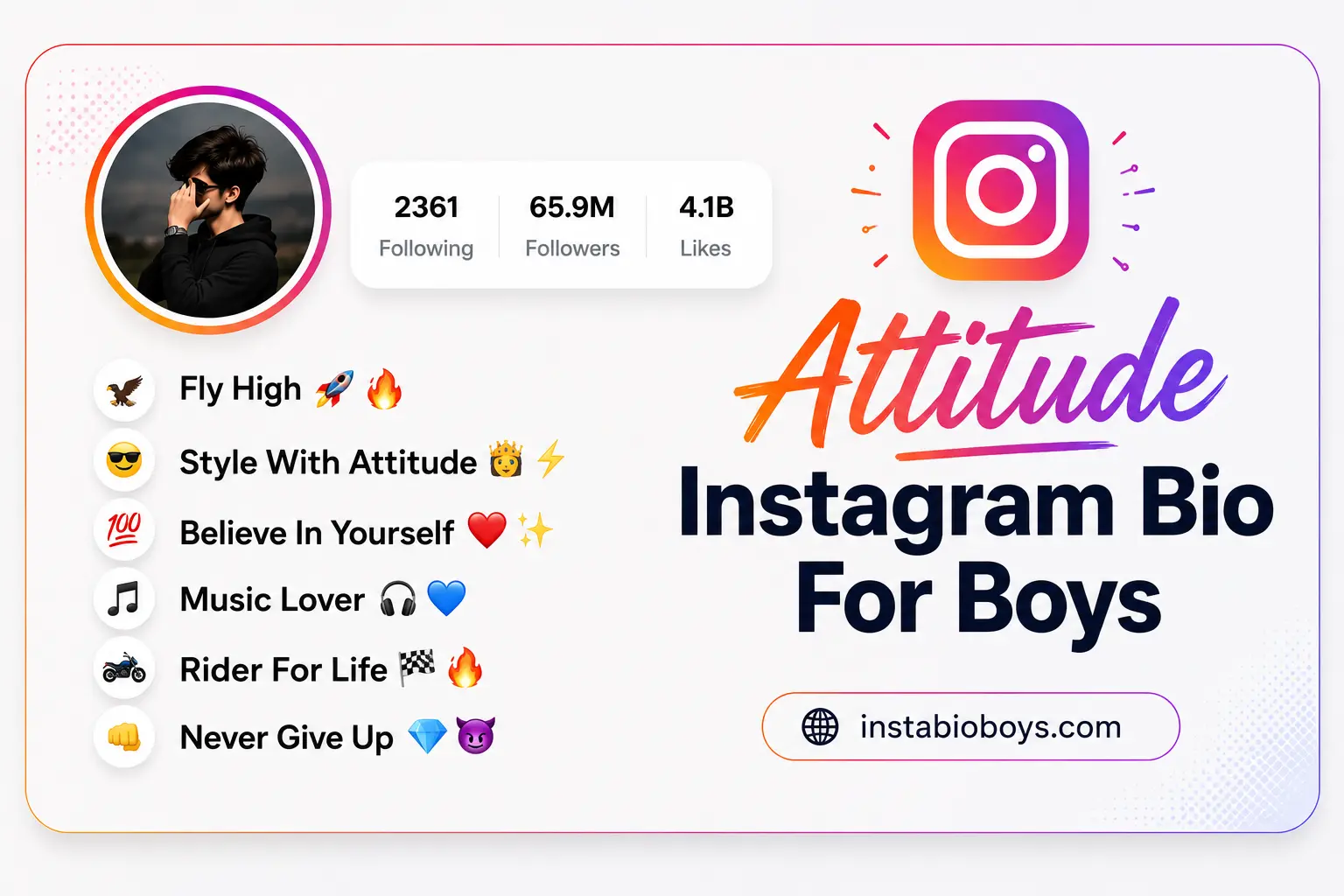 Attitude Instagram Bio For Boys